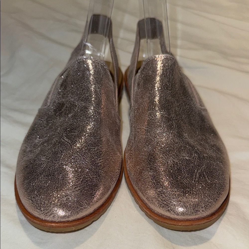 Sorel Ella Slingback Sandal Rose Pink Metallic 7 1/2